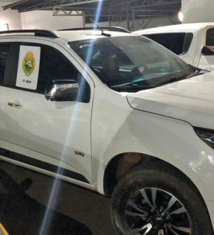 Imagem case Viptech - Equipes policiais recuperam caminhonete S10 roubada em lava-jato em Campo Mourão