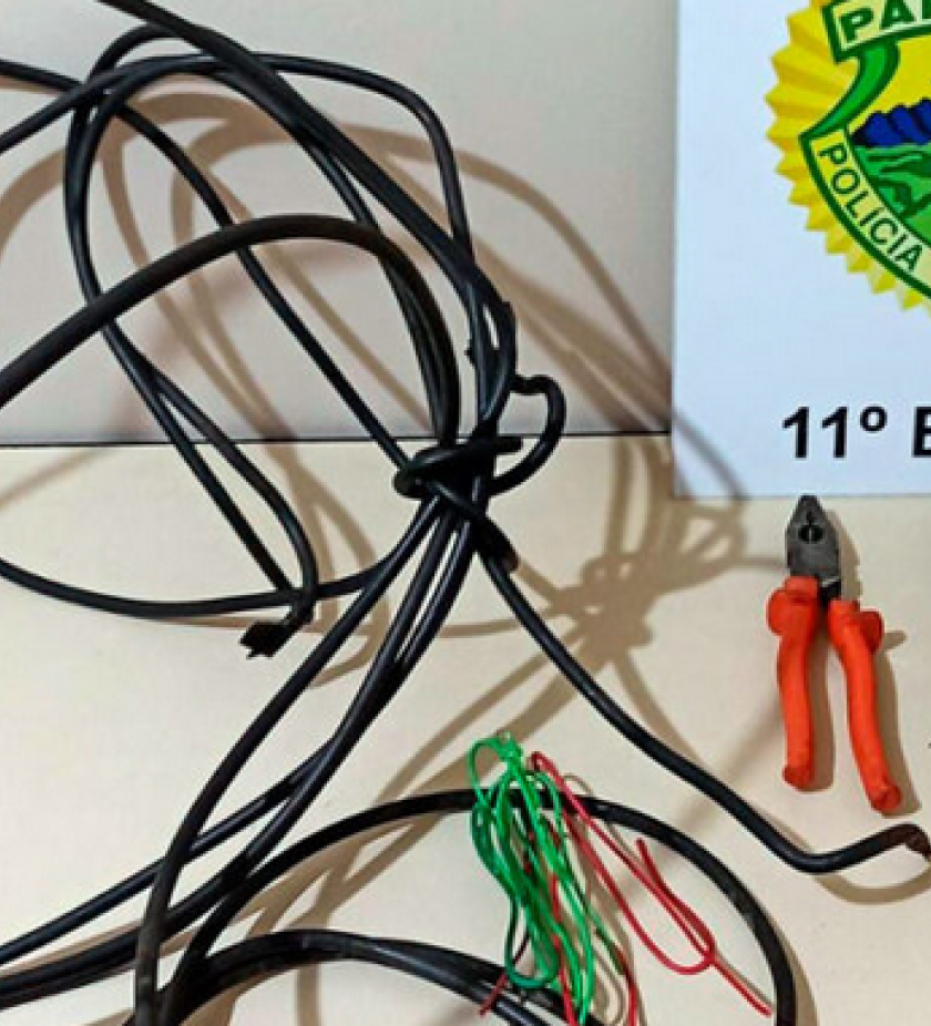 Imagem case Viptech - Ladrão é preso em flagrante após invadir escola e furtar fiações em Campo Mourão